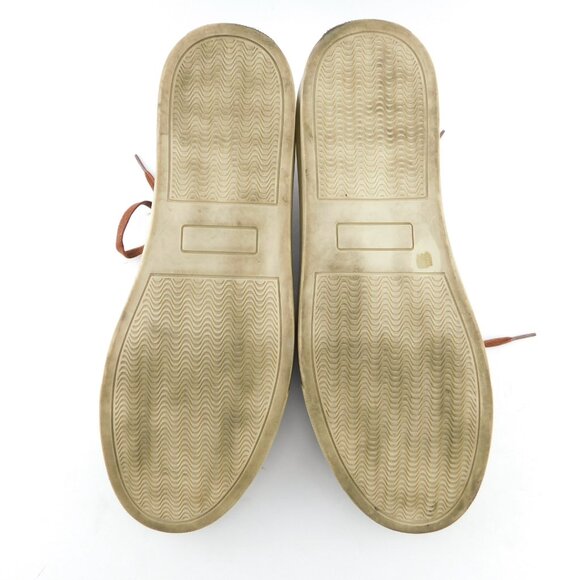 DONALD PLINER Brown Lace-up Leather Sneakers 9 - Picture 6 of 7